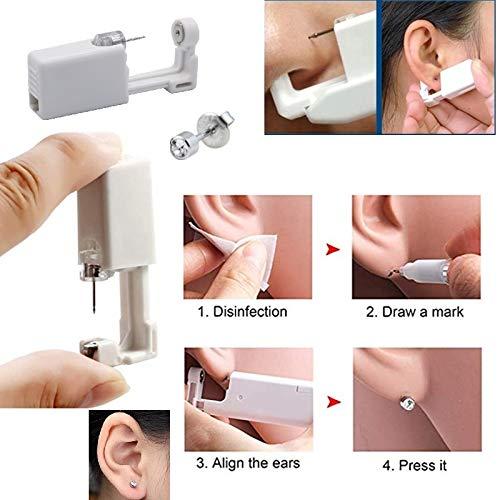  Ear Piercing Gun,10 Pack Ear Piercing Kit Disposable