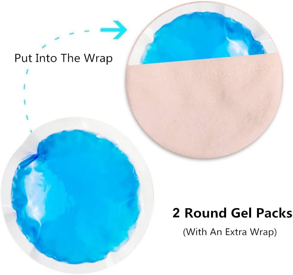 Round Reusable Gel Ice Pack 10packs With Cloth Backing