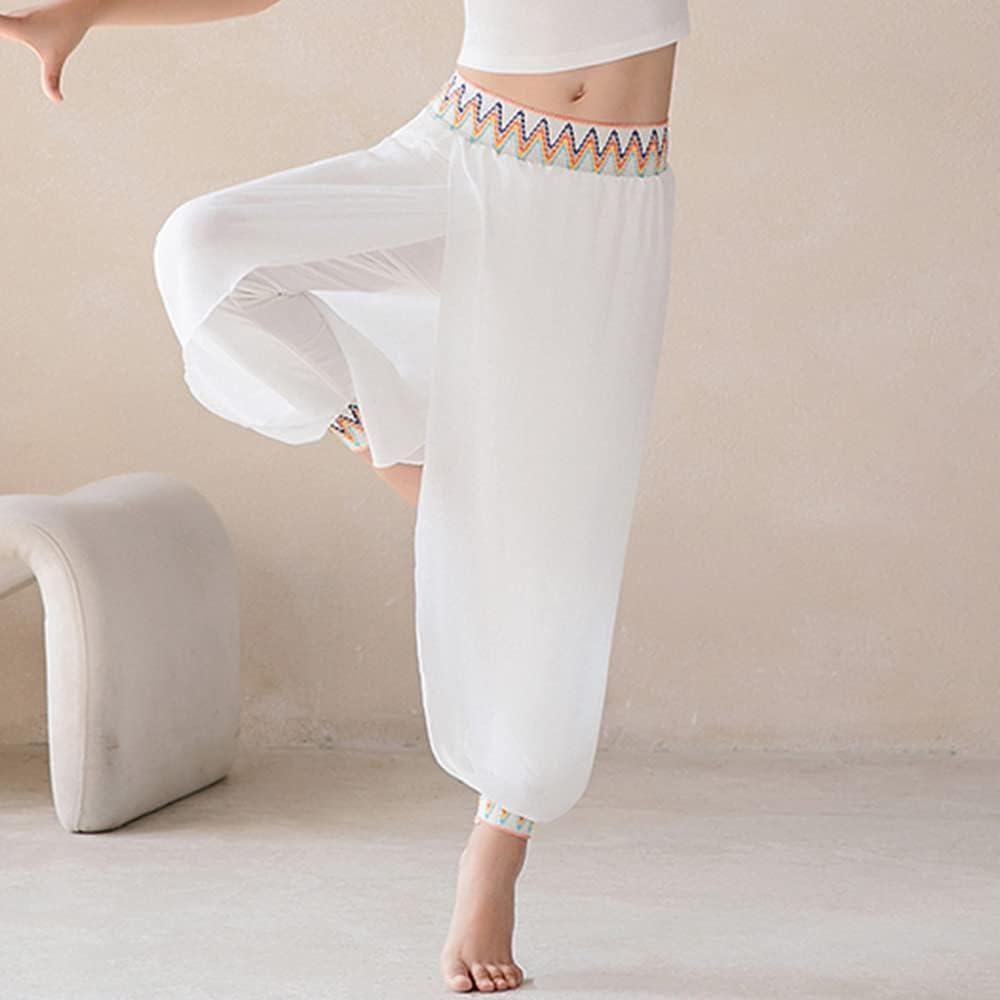 Buy MEI Fine Cotton White Boho Pants, Wide Yoga Pants, Women Harem Pants,  Drop Crotch Dance Pants Women Burning Man Festival Pants Maxi Trousers  Online in India 