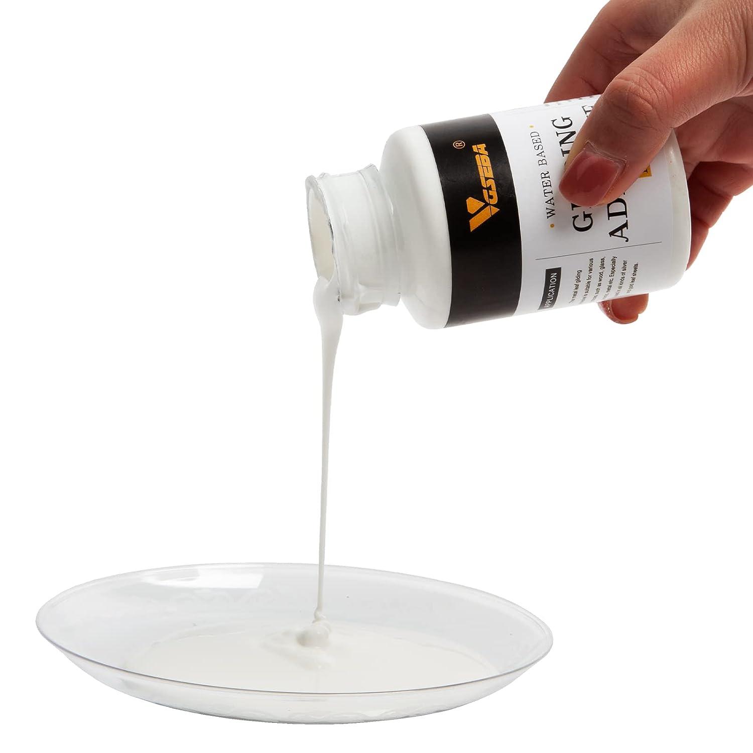 Gold Leaf Kit Gilding Adhesive 200Ml Set Water Based Adhesive and  Protective V