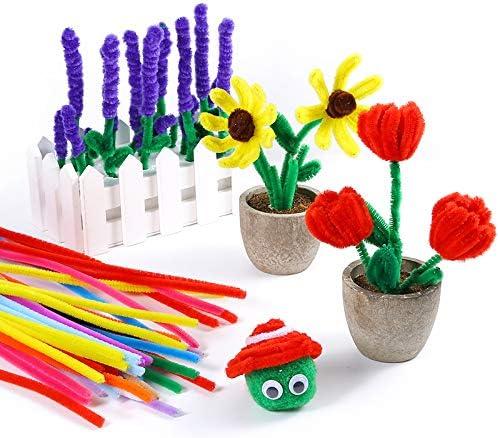 400 Pieces White Pipe Cleaners Chenille Stems (6 mm x 12 inches) DIY Art  Creative Craft Decorations