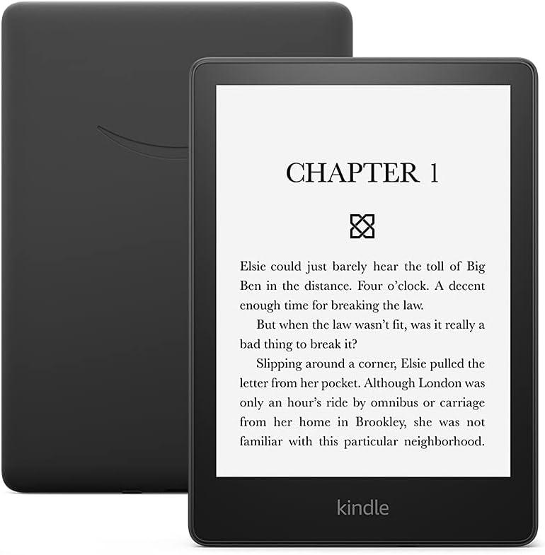 Kindle_Paperwhite Signature Edition (32GB) 6.8” Display, Wireless Charging,  Without Lockscreen Ads, Free Savings Story Cleaning Cloth, Black 