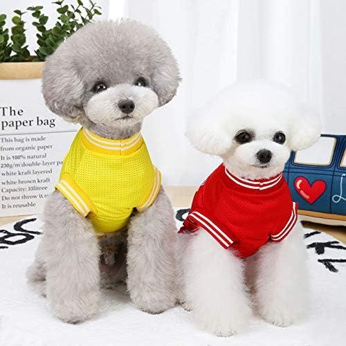 Summer Dog Clothes Breathable Basketball Jersey Puppy Cats Vest