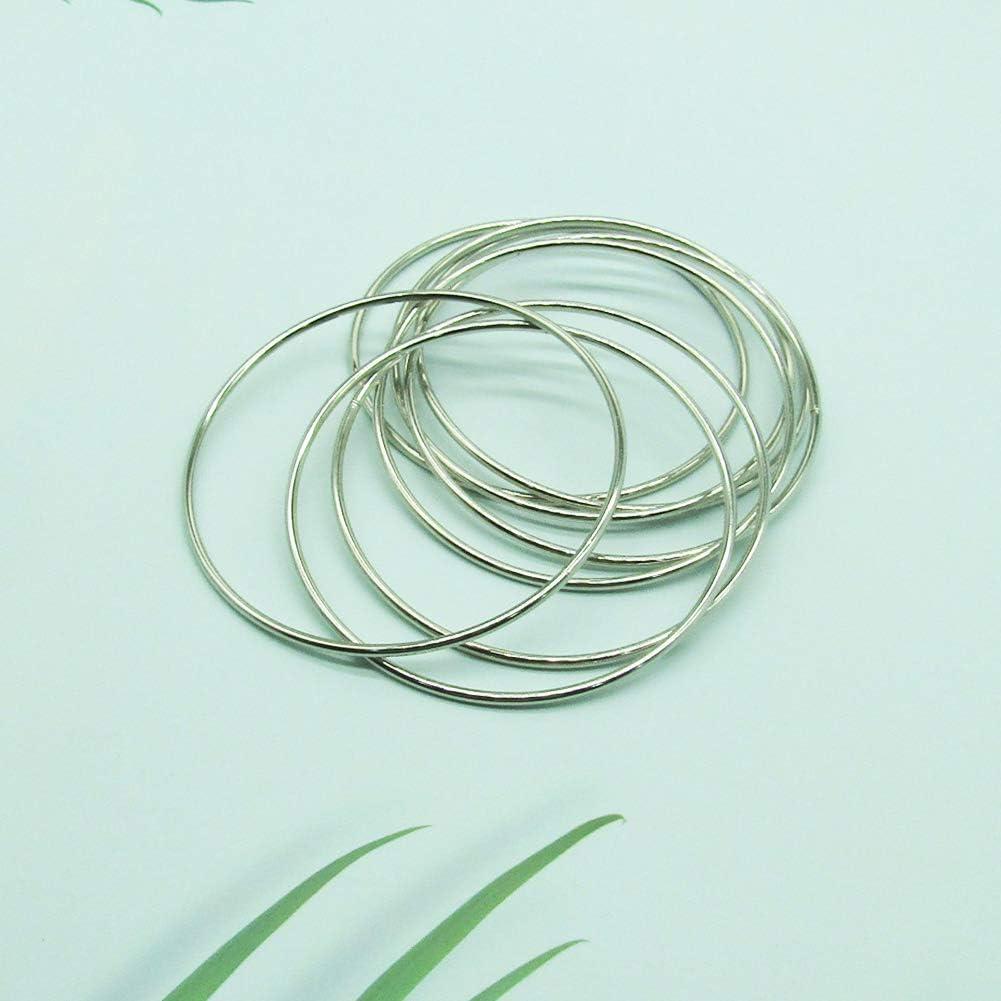PEPRMROE 12 Pcs 4 Inch Silver Metal Rings Hoops Macrame Ring for Dream  Catchers and Crafts (Silver 4inch) Silver 4inch