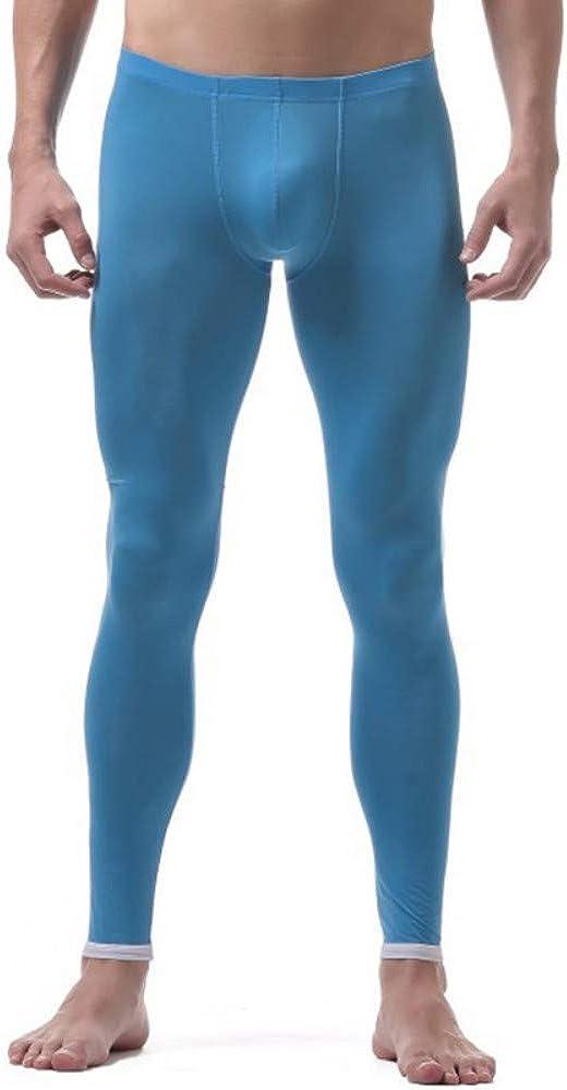 XuBa Men Ice Silk Stretch Yoga Thin Warm Leggings Lifting Hip Tights Pants  Ice silk deep blue L : : Clothing & Accessories