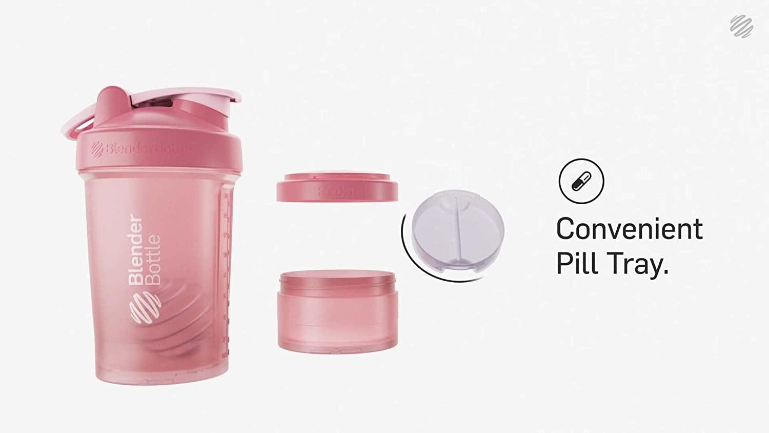 BlenderBottle ProstakV2 Shaker Bottle with Pill Organizer and