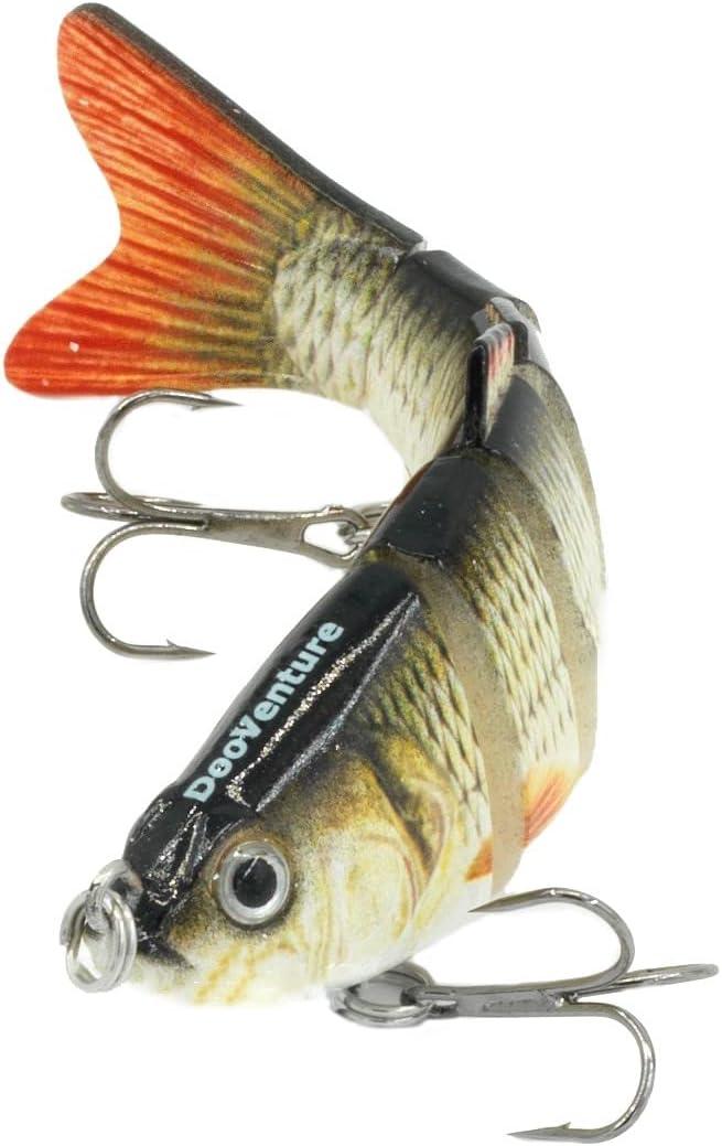 DOOVENTURE Fishing Lures Kit for Bass Trout, Multi Jointed