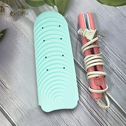  Silicone Heat Resistant Hair Straightener Cover - Pouch Travel  Hair Curler Non-Slip Mat Curling Iron Holder Flat Iron Curling Wand Travel  Cover Case Bag (Gray) : Beauty & Personal Care