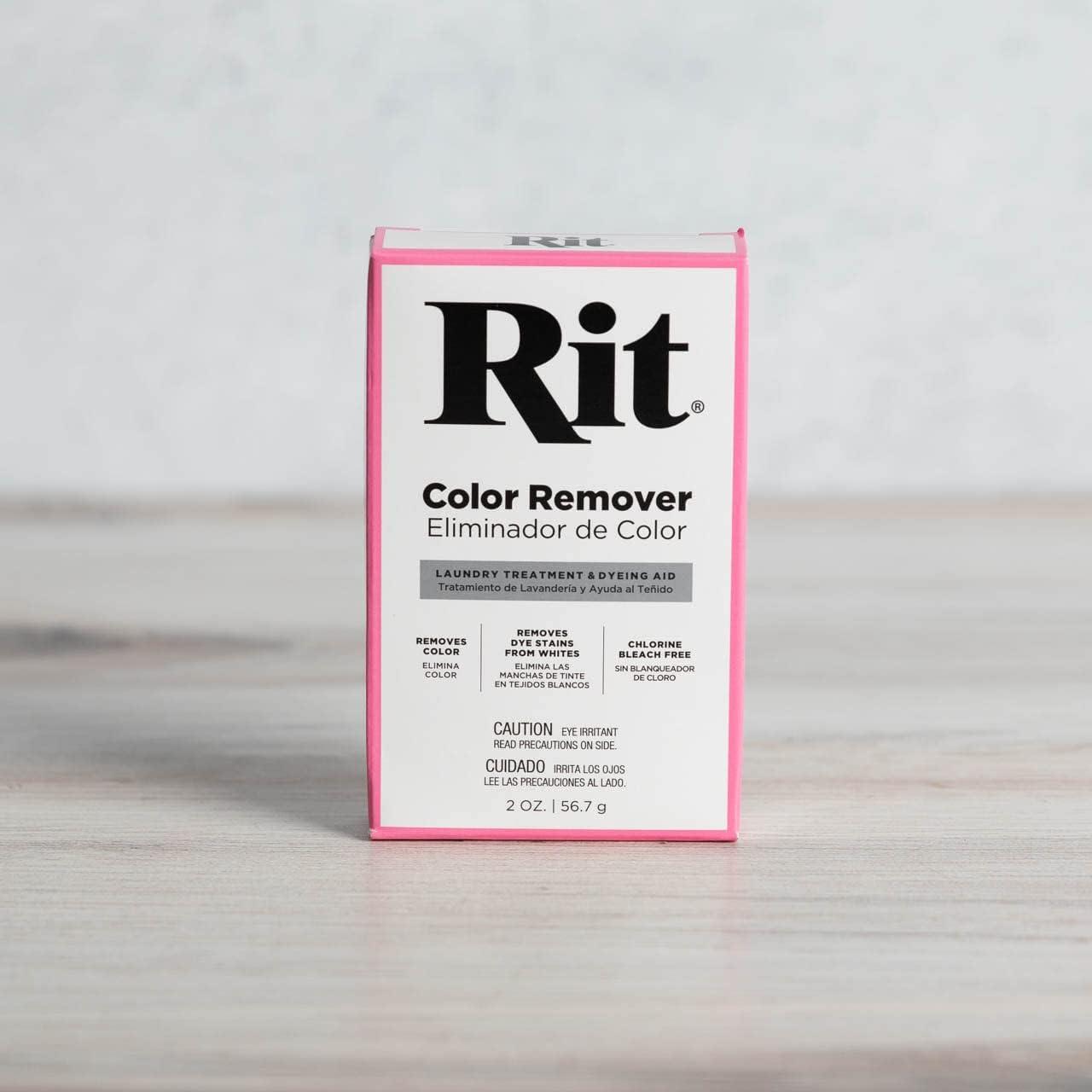 Rit Dye Powder Color & Rust Remover Great for Crafting DIY Works on Most  Fabric Cotton Nylon, Chlorine Free 