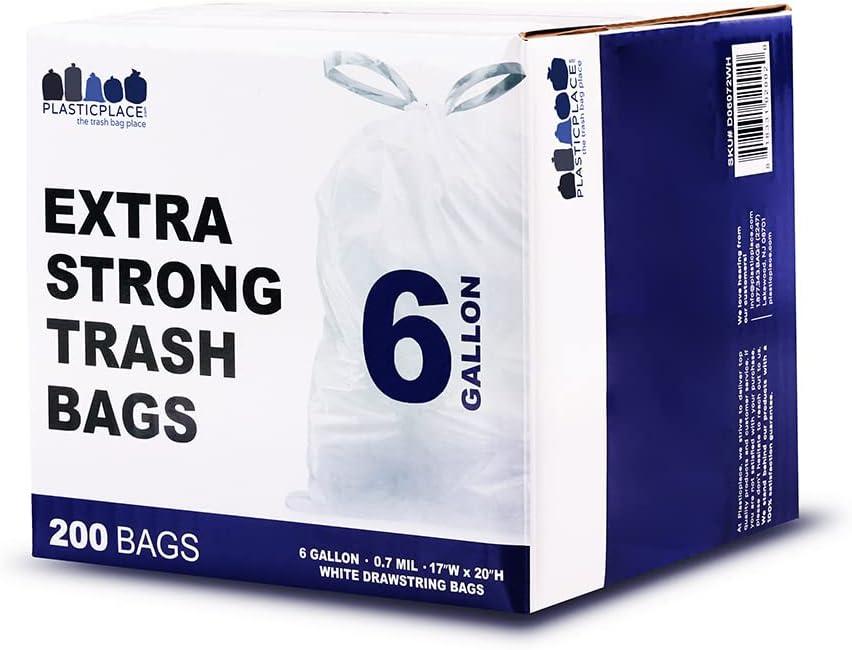 Plasticplace 32-33 Gallon Extra Clear Recycling Bags (100 Count)