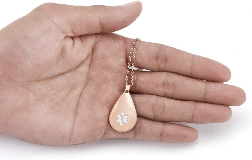 Stainless Magnetic Necklace-TearDrops SG