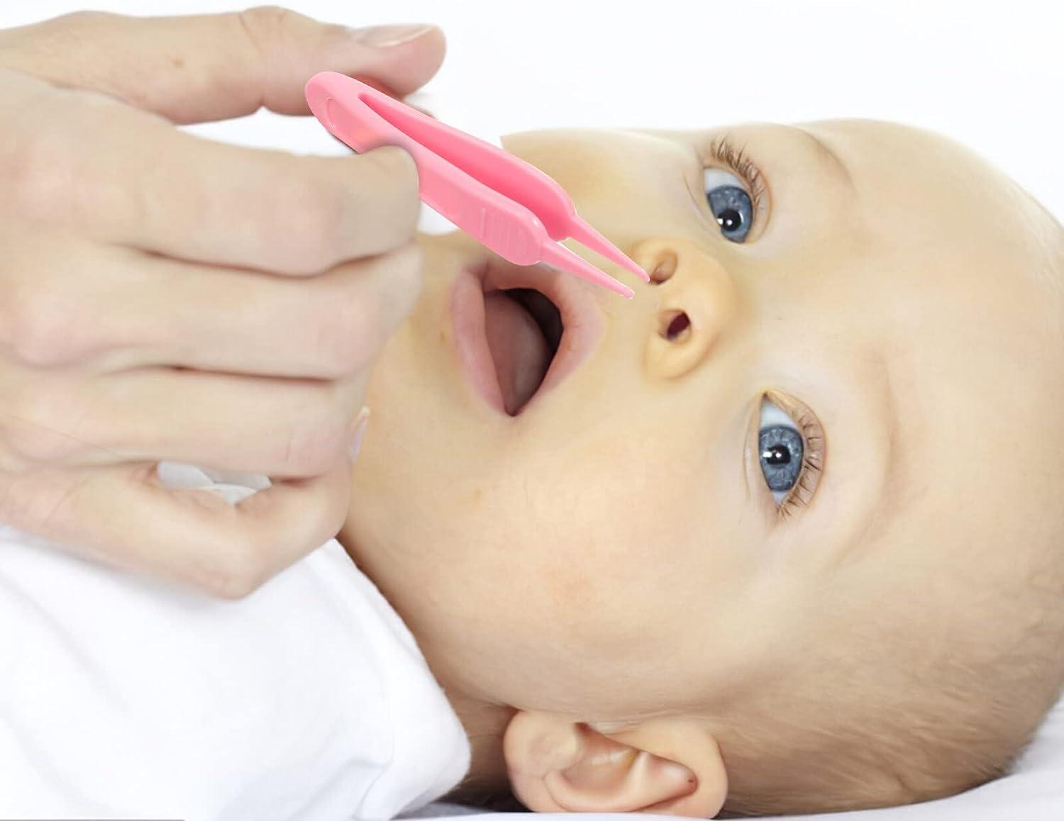 Baby Nose Cleaning Clip Tweezers Ear Naval Cleaner Infant Kid Safety  Tweezer