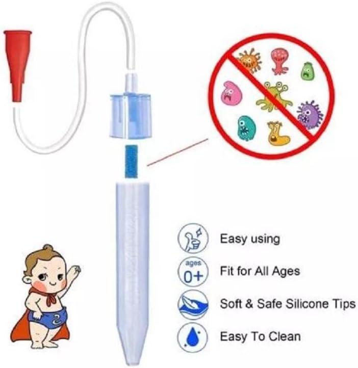 Nasal Aspirator for Baby by Emenet The Nose Tube with 24 Filters Booger  Sucker for Baby and New Born Must Haves Part of Baby First Aid Kit Newborn  and Baby Products in