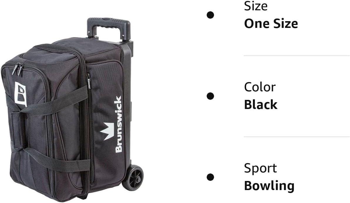 Brunswick Blitz Double Roller Bowling Bag - Black