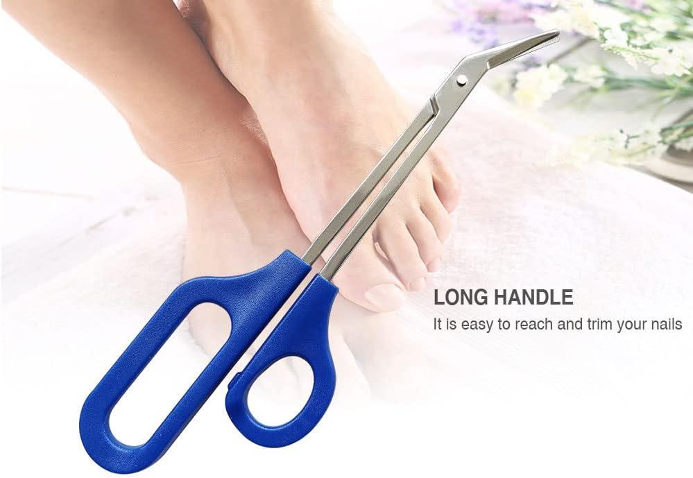 Long Handle Toenail Scissors for Adult Seniors & Easy Reach Long