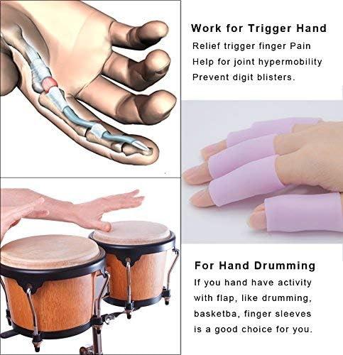 Povihome 16 Pack Finger Sleeve Protector Silicone Thumb Protector for  Arthritis