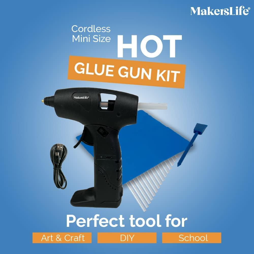 cordless hot glue gun kit
