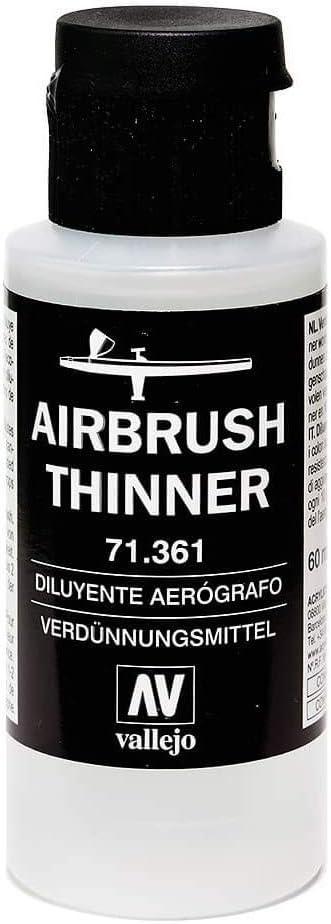  Vallejo Airbrush Thinner Model, Clear, 2 Fl Oz (Pack of 1) :  Arts, Crafts & Sewing