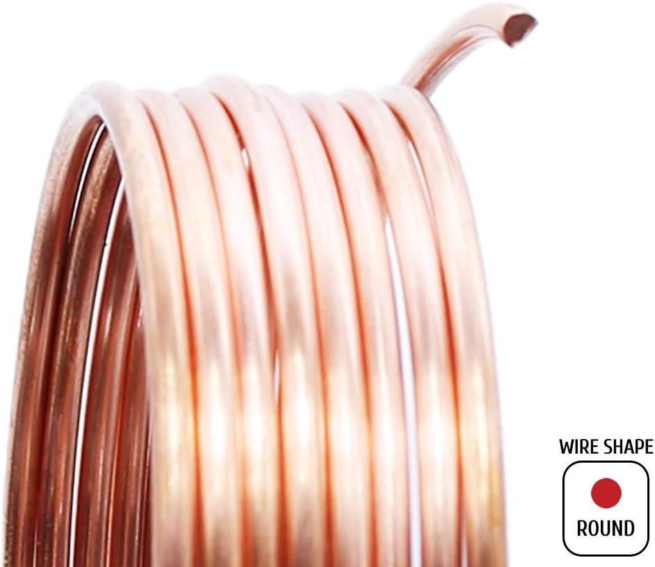22 Gauge Copper Wire Dead Soft Coil Pure Round Copper Wire 25 FT