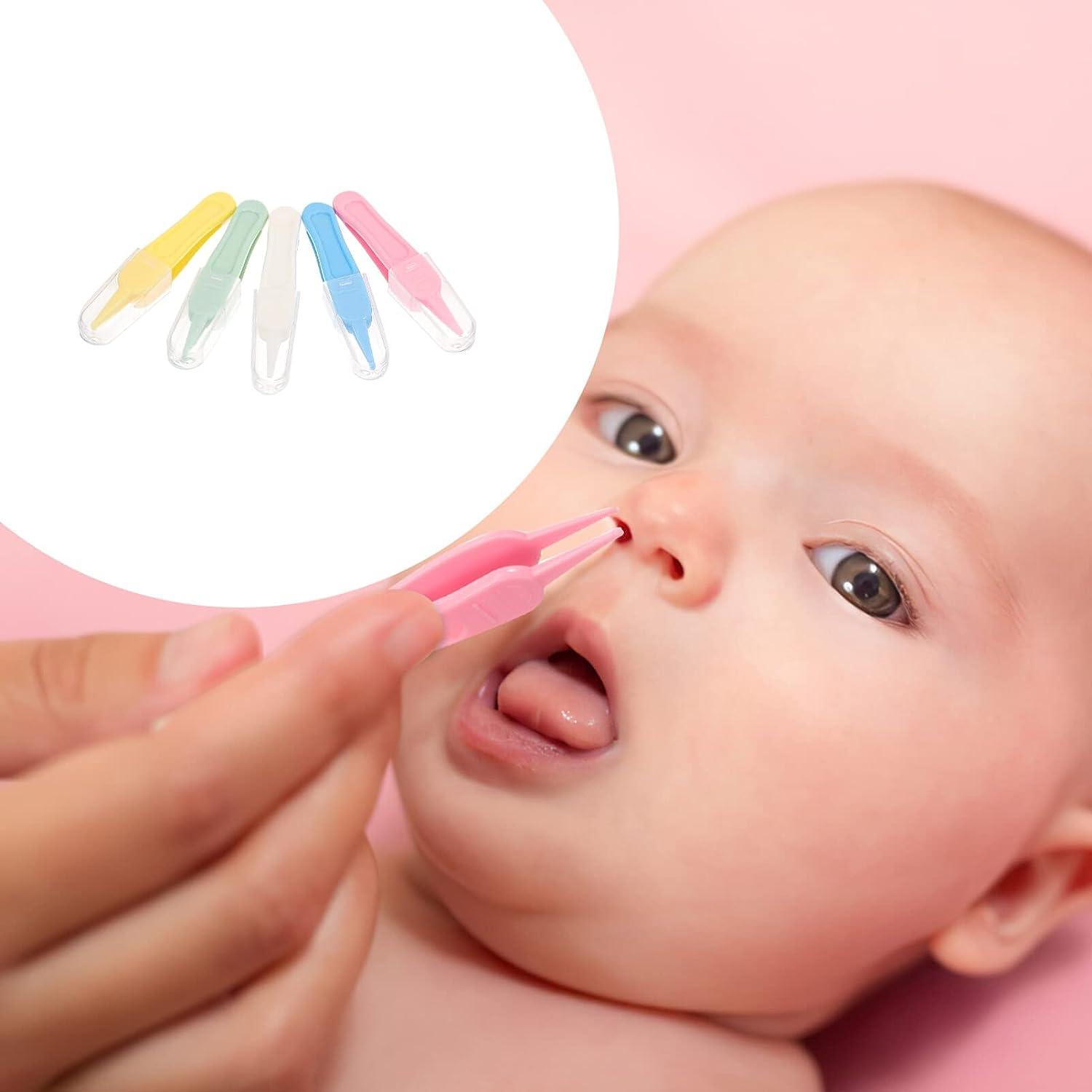 Baby Nose Cleaning Clip Tweezers Ear Naval Cleaner Infant Kid Safety  Tweezer