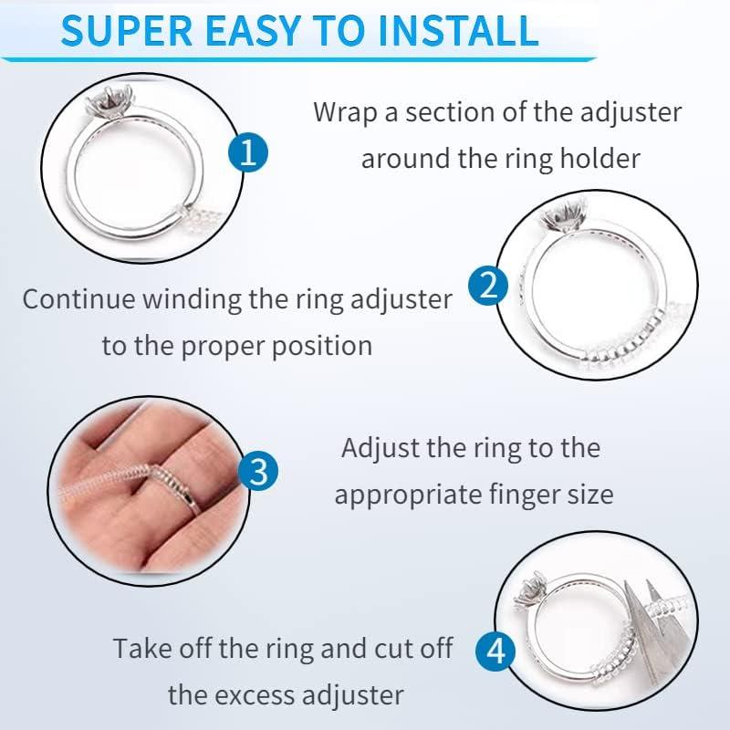 Ring Size Adjuster Ring Guard Clip Invisible Resizer Set Of 8 | Fruugo BH