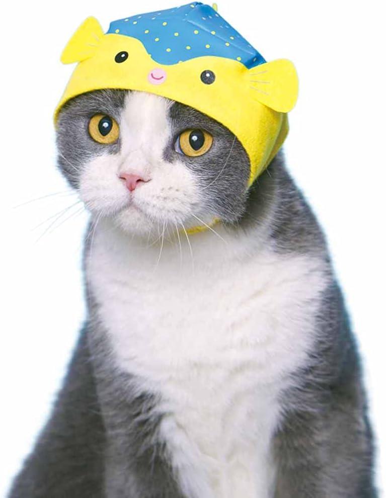 Kitan Club Cat Cap - Pet Hat Blind Box Includes 1 of 6 Cute Styles - Soft,  Comfortable - Authentic Japanese Kawaii Design - Animal-Safe Materials