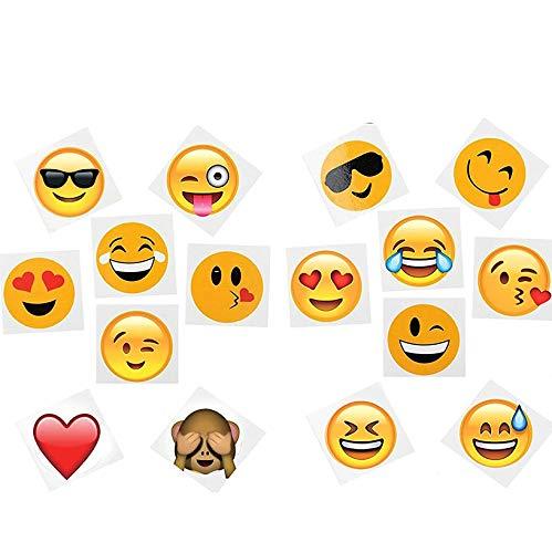 4E's Novelty 144 2 inch Temporary Emoji Tattoos - 12 Assorted Emoticon Easy  to Remove Fun Tattoo - Great Treats for Your Party! Kid Friendly - Great  Birthday Party Favors - Walmart.com