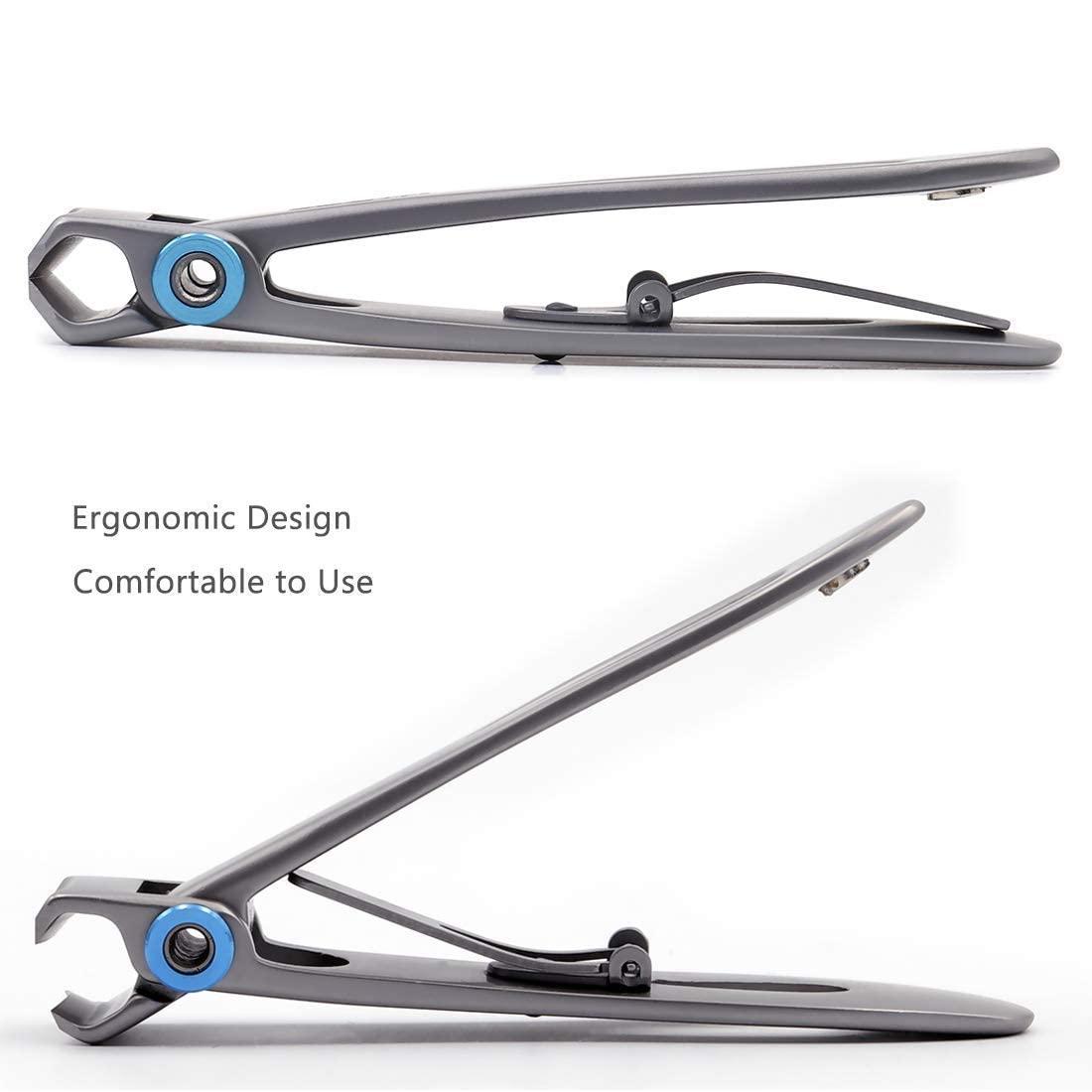 Lieonvis 2 PCS Nail Clippers for Thick Nails,15mm Wide Jaw Opening