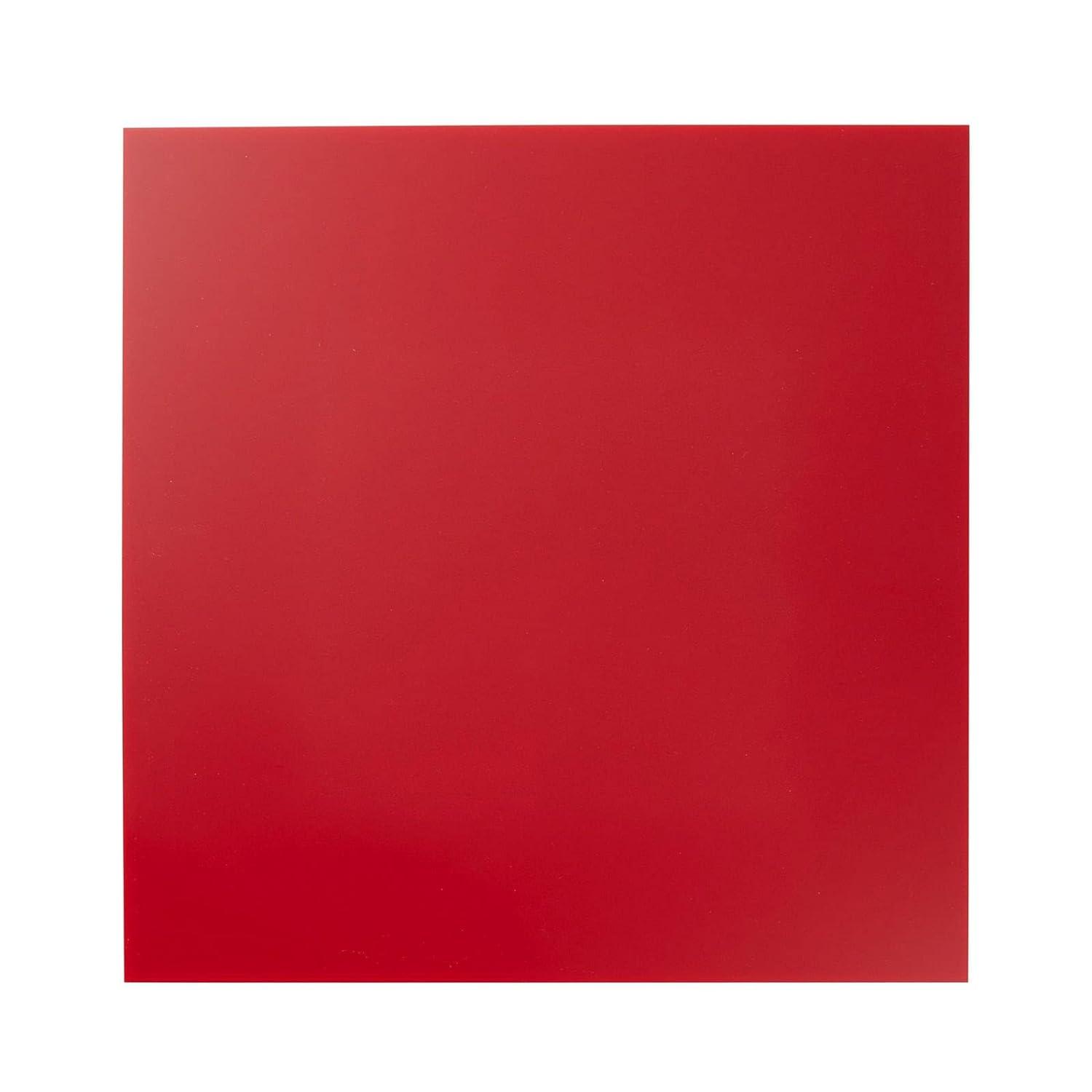 Colored Acrylic Square Blanks for Crafts, 1/8 Inch Thick (3mm