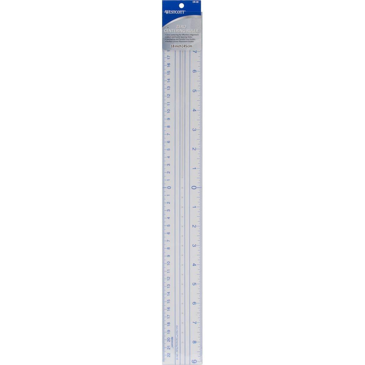 Transparent Drafting Ruler, 45cm/18