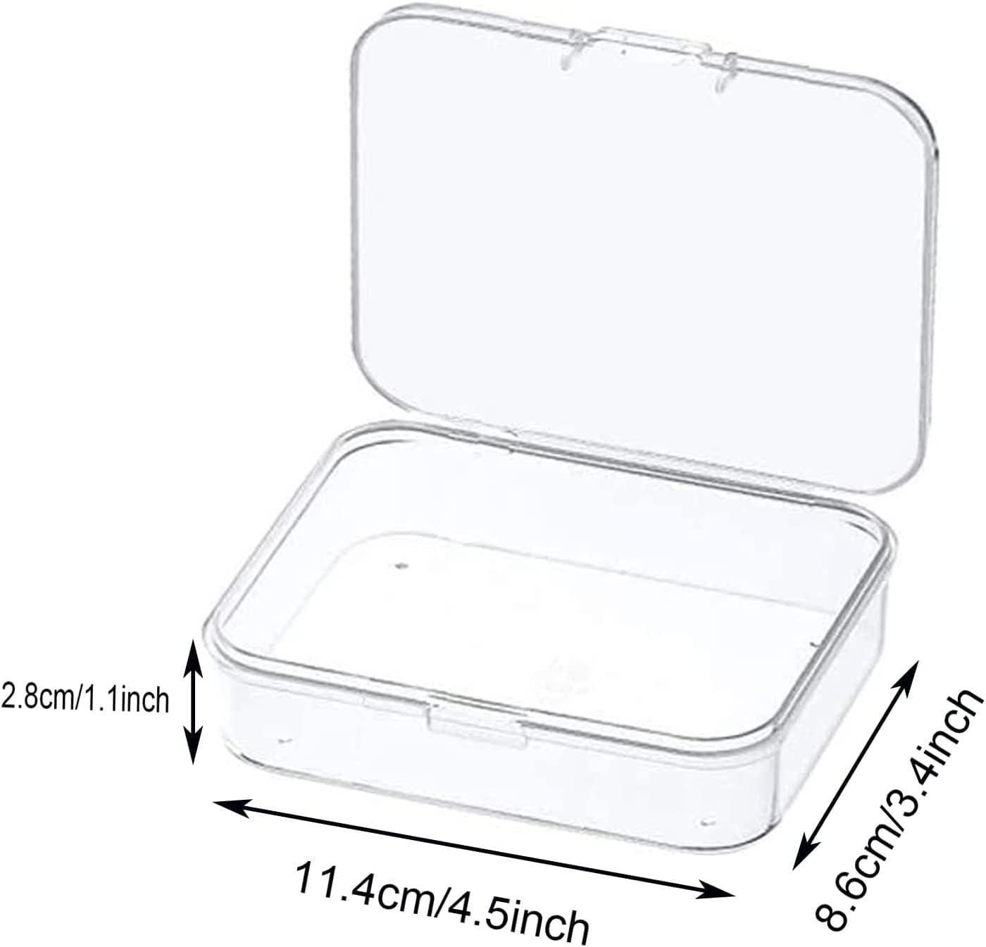 Mini Plastic Box Rectangular Box Translucent Box Jewelry Storage Case  Container Packaging Box Beads Collecting Home Organizer