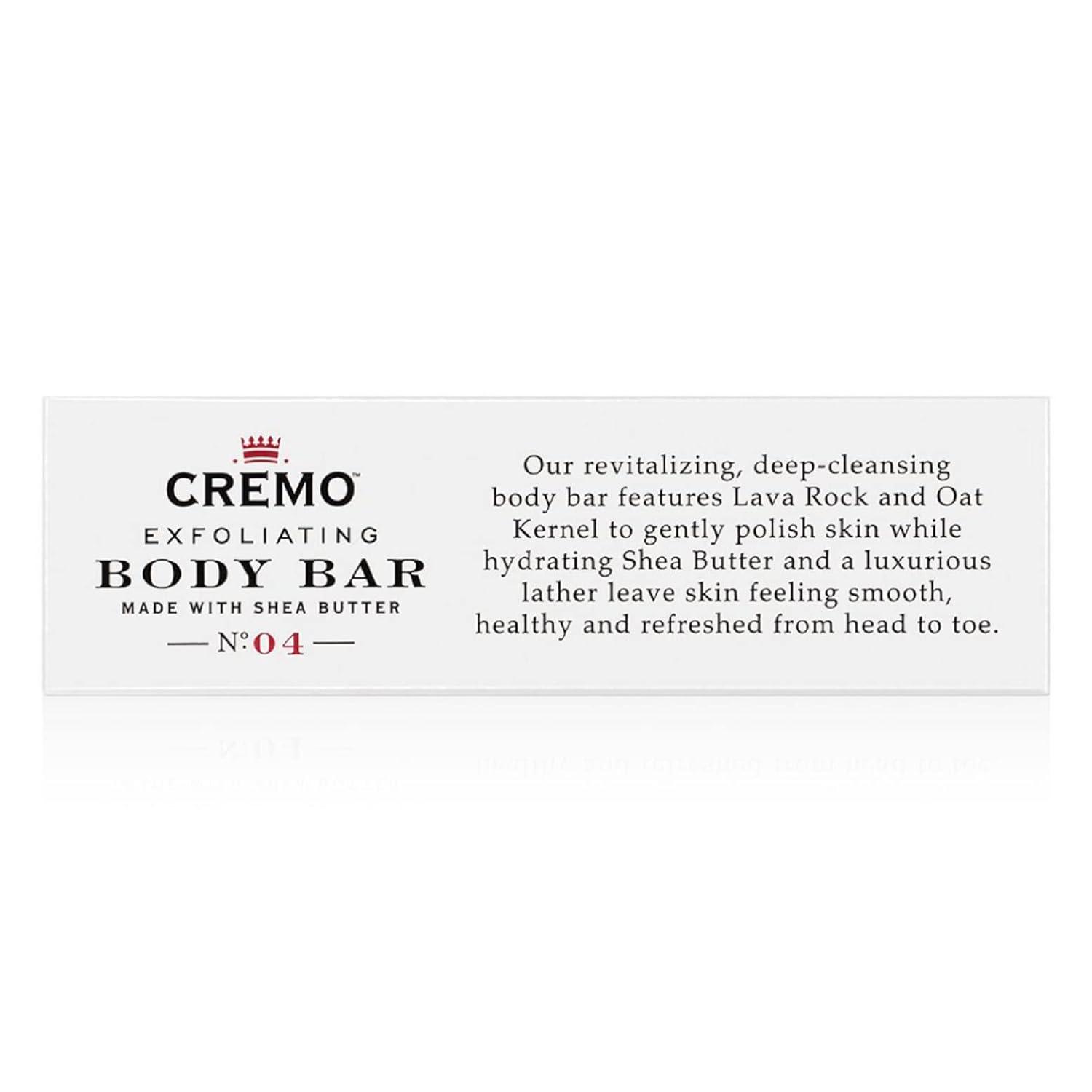 Cremo Exfoliating Body Bar With Shea Butter - Blue Cedar & Cypress, 6 ounce  : Beauty & Personal Care 