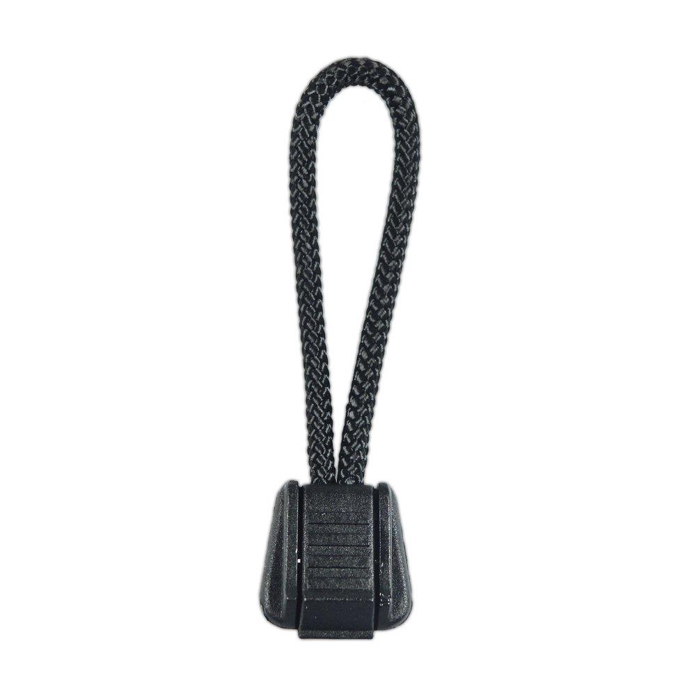 Paracord Planet Zipper Pulls Available in Various Color Combinations 5 Pack  Black/Black 5 Pack