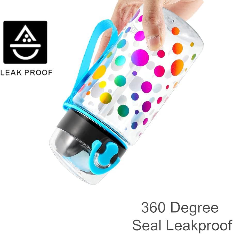 Origin Kids Glass Water Bottle Leak-Proof Flip Cap Lid w