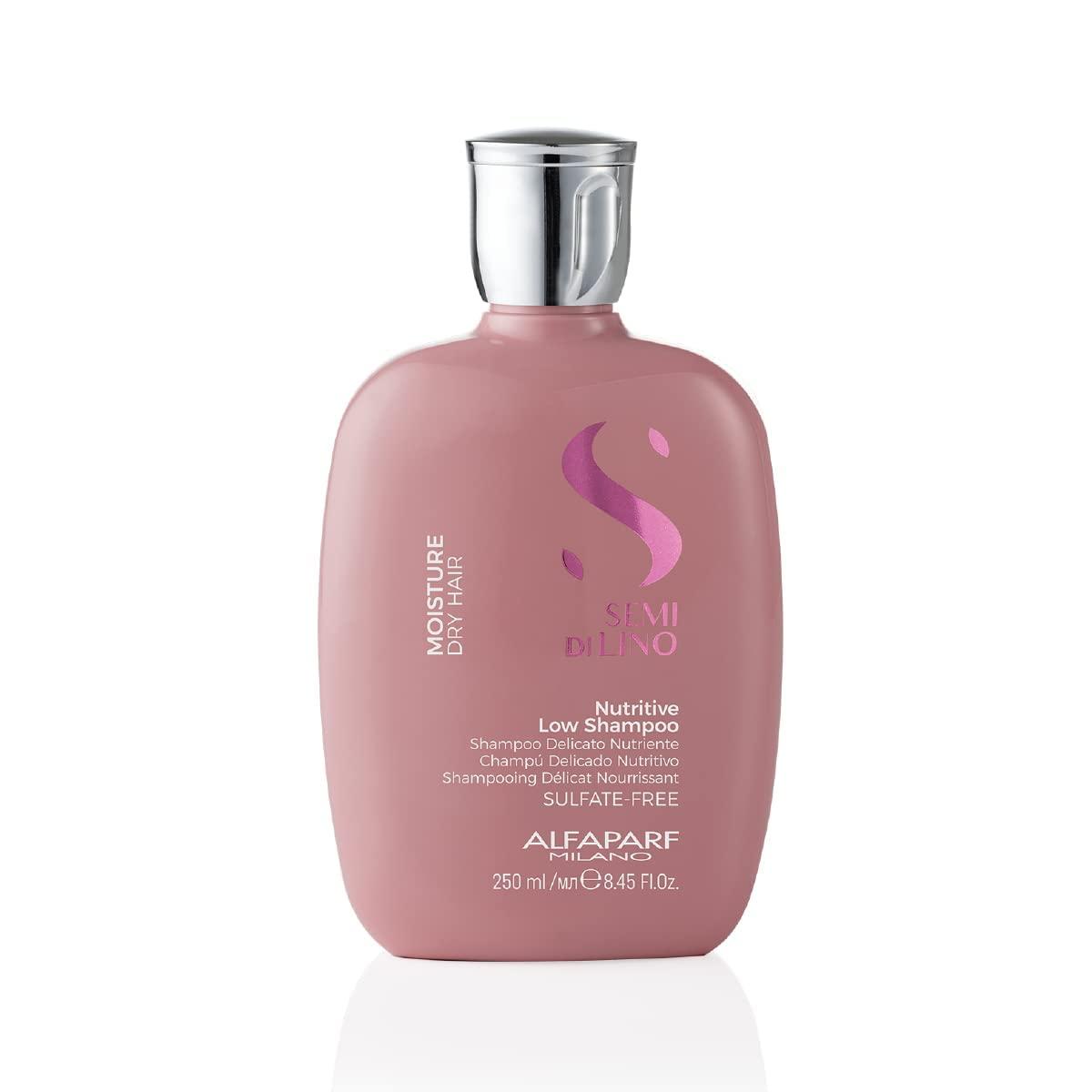 Alfaparf Milano Semi di Lino Moisture Nutritive Shampoo and Conditioner Set  for Dry Hair - Sulfate Free Moisturizing Shampoo and Conditioner - Safe on Color  Treated Hair - Adds Shine and Softness