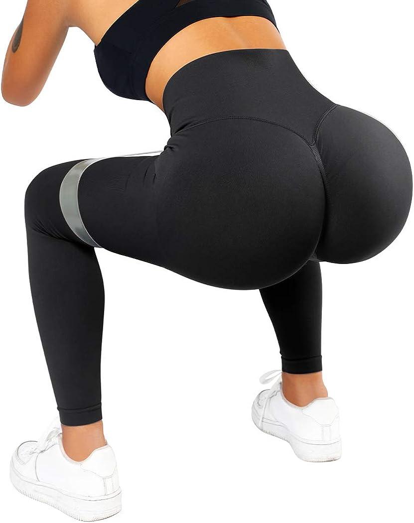 Women s push up seamless leggings sexy scrunch butt leggings high
