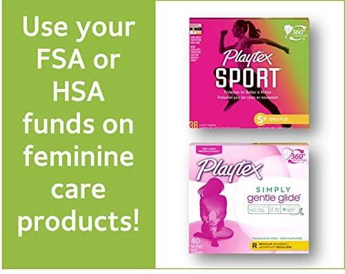 Playtex Sport Tampons with Flex-Fit Technology, Regular & Super