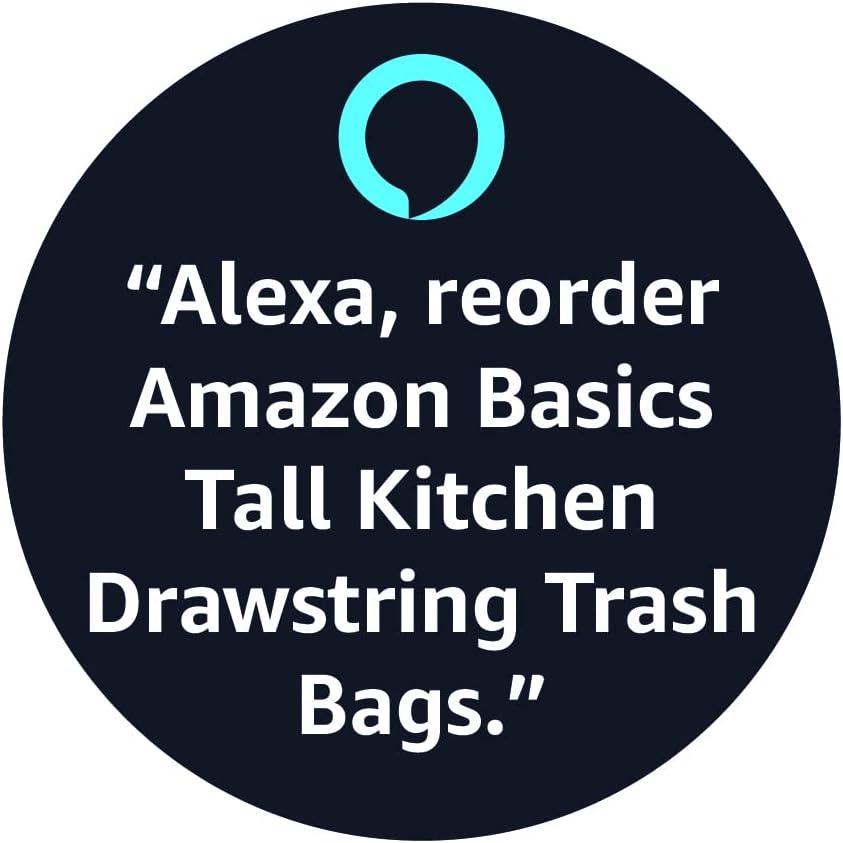 Basics Tall Kitchen Drawstring Trash Bags, 13 Gallon, 120 Count