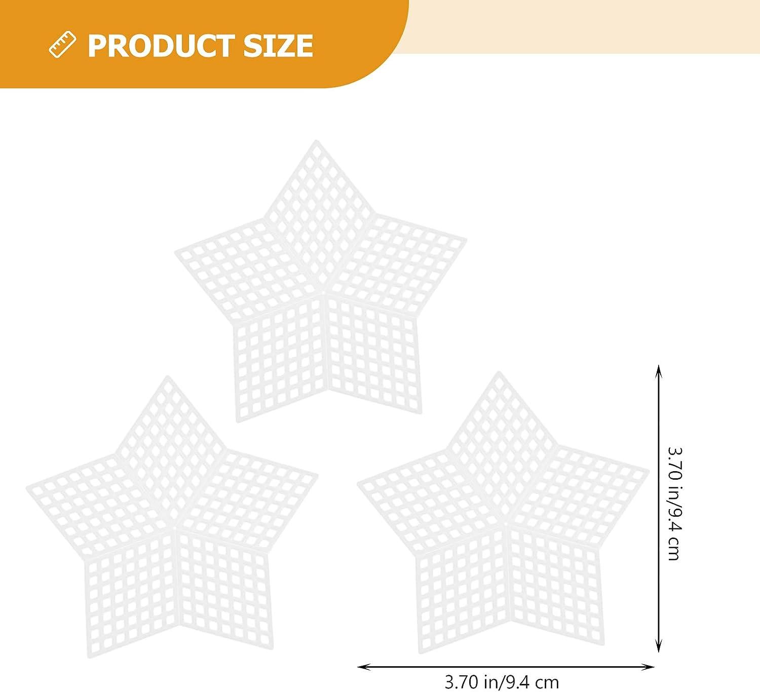 MILISTEN 70 Pieces Mesh Plastic Canvas Kit Including 7 Different Shapes  Clear Plastic Canvas for Embroidery