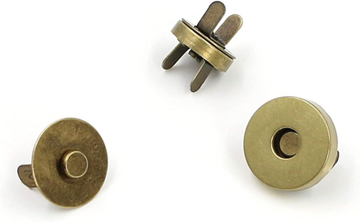 TEHAUX 200 Pcs Buttons for Crafts Magnetic Snaps for Purses Snaps for  Leather Metal Snaps Leather Buttons Magnetic Closures for Purses Round  Magnetic
