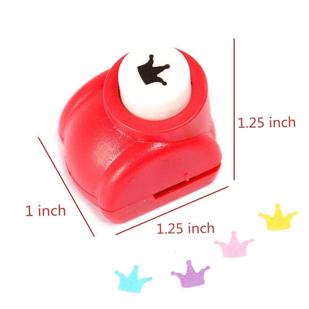 LoveInUSA Punch Craft Set 6PCS Hole Punch Shapes Hole Puncher for Crafts  Paper Punches Decorative Snowflake Star Circle Hole Puncher for Crafting  Scrapbook Nail Designs