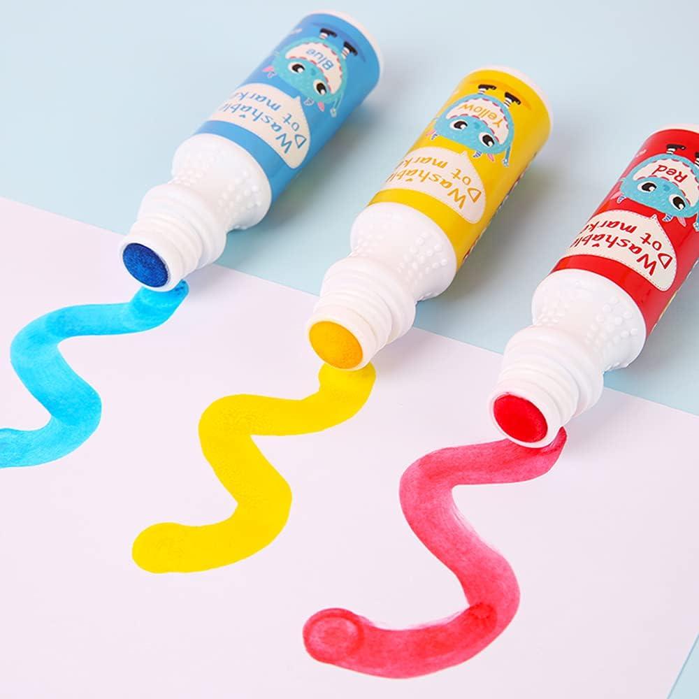 8 Colors Washable Dot Markers for Toddlers and Kids Paint Dotters
