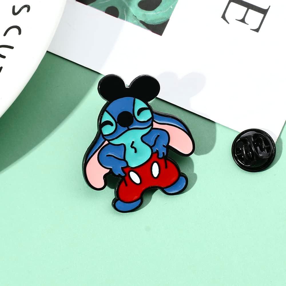 Cartoon Stitch Enamel Pins Set - Anime Merch Stitch Angel Stuff Brooches  Lapel Badges Pins for Backpack Sweater Jacket Gifts for Fans 4Pcs/set 4Pcs  Set I