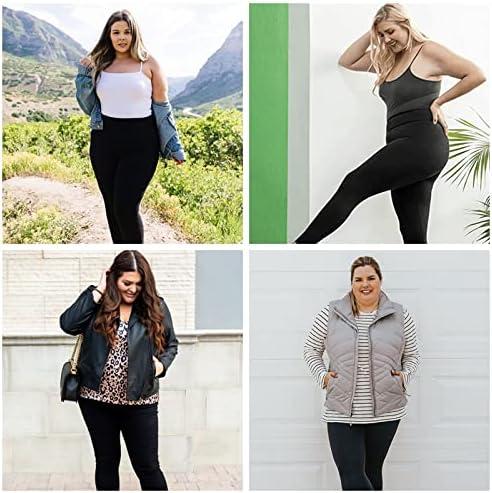 YOLIX 2 Pack Plus Size Leggings with Pockets for Women, 2X 3X 4X High  Waisted Black Workout Leggings, Black/ Grey, XX-Large : : Clothing,  Shoes & Accessories