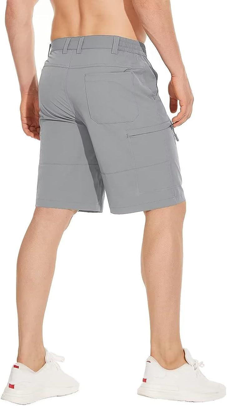 MAGCOMSEN Men's Hiking Shorts 5 Pockets Water-Resistant Ripstop Quick Dry Outdoor Cargo Fishing Tactical Shorts