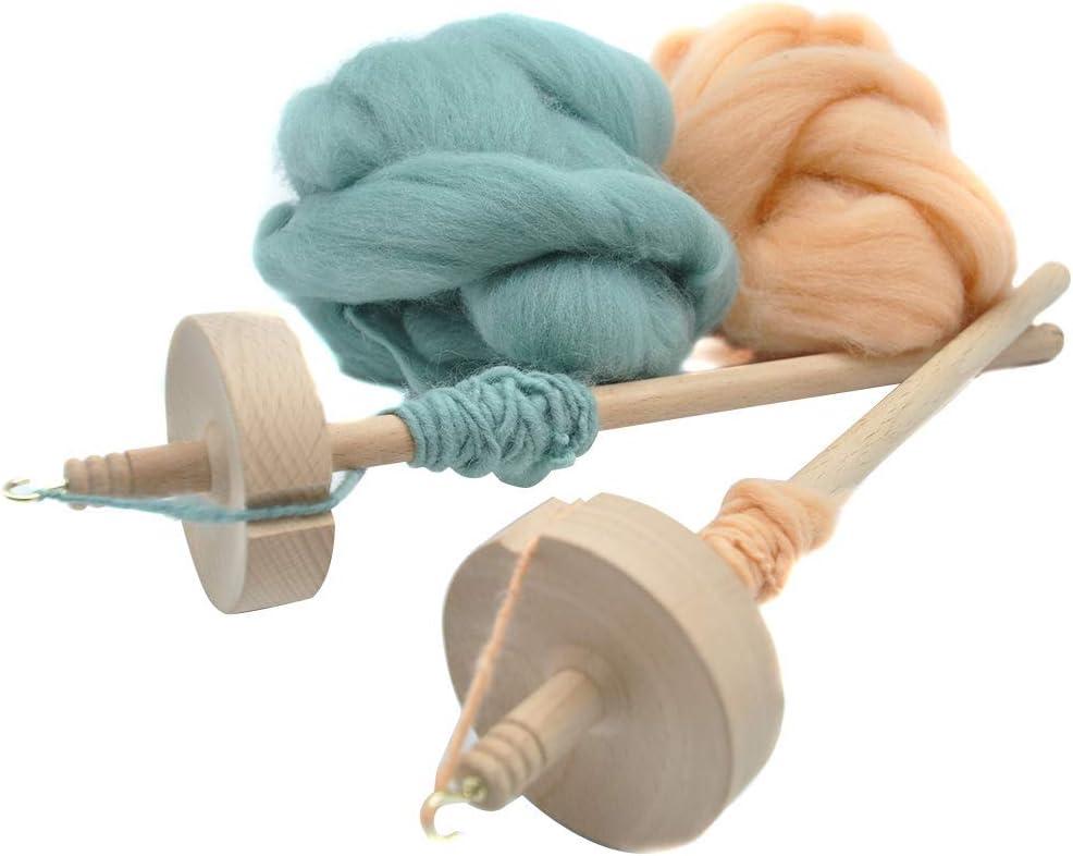 Happy Classy Drop Spindle Classic Style Top Whorl Yarn Spinning Hand C