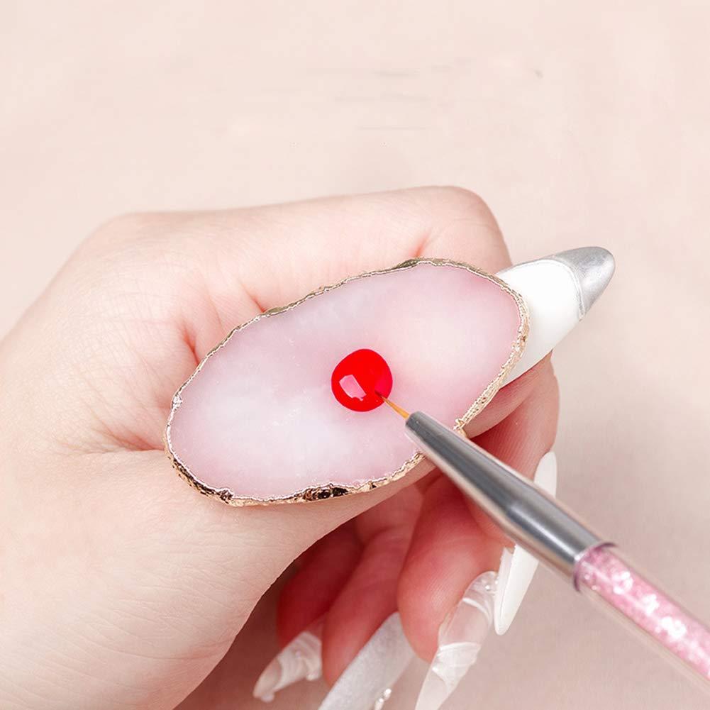 Resin Stone Color Palette Nail Color Palette for Nail Color Mixing Display  False Nail Tips Drawing Manicure Polish Gel Tool
