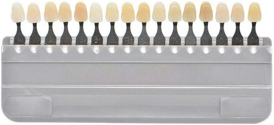 Teeth Whitening Shade Guide 16 Colors Tooth Color Chart 