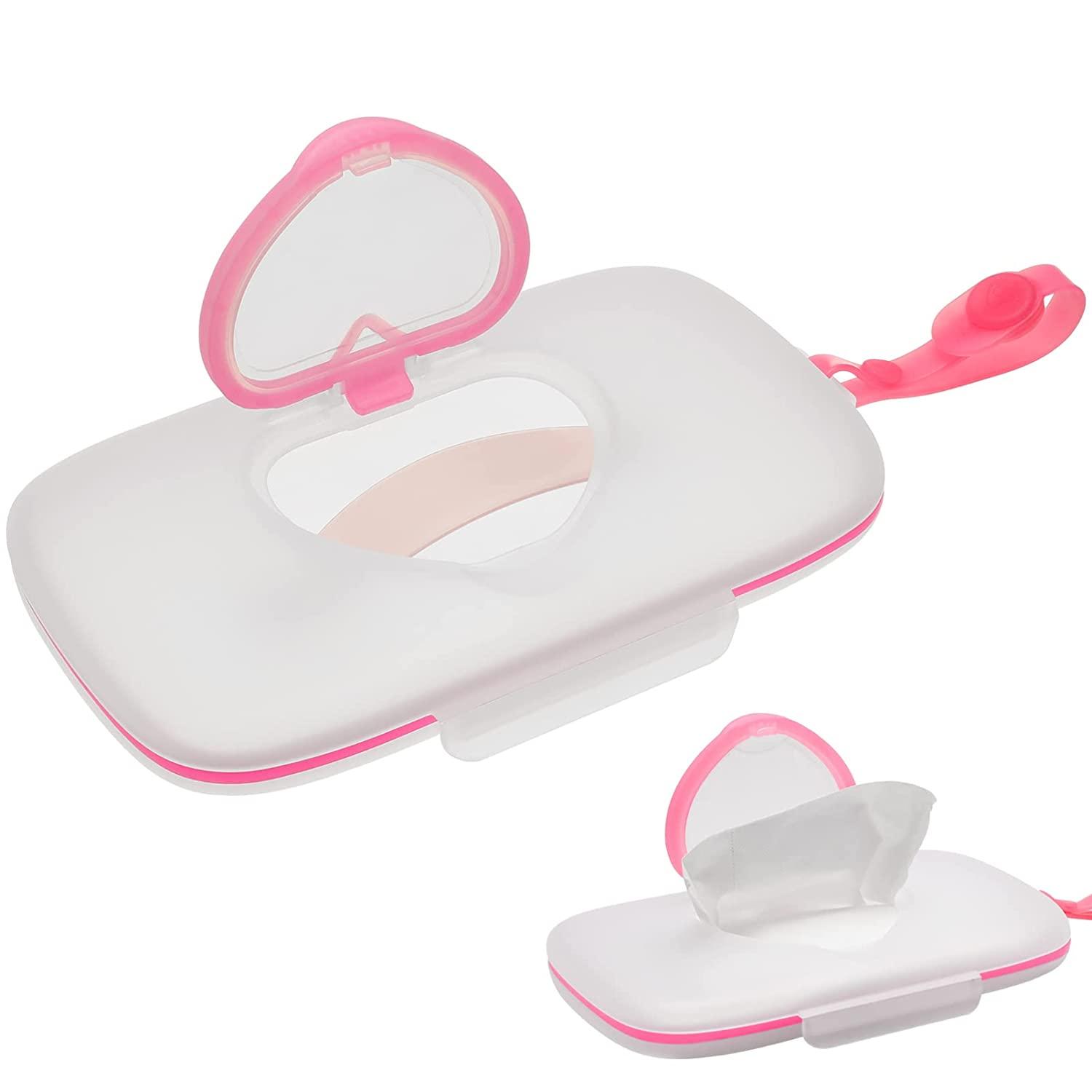 2 Pcs Baby Wipes Box Case Dispenser Refillable Disposable Diapers