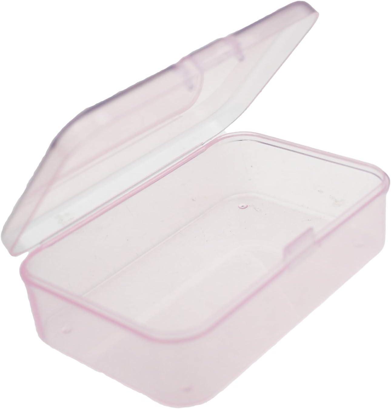  Goodma 12 Pieces Square Empty Mini Clear Plastic Organizer  Storage Box Containers with Hinged Lids for Small Items and Other Craft  Projects (3.35 x 3.35 x 1.38 inch) : Arts, Crafts & Sewing